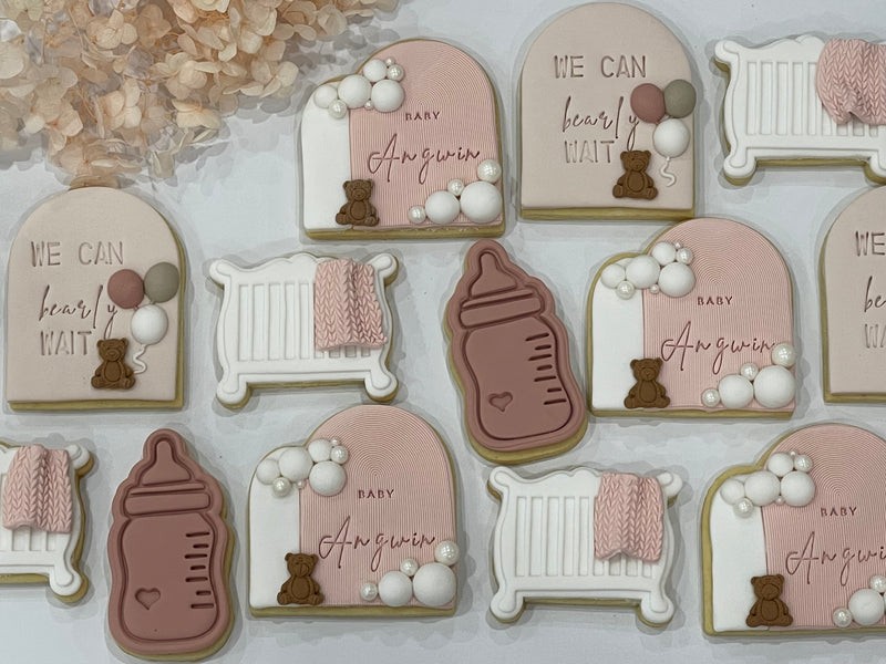 We Can Bearly Wait Baby Shower Cookies