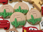 Cars Circle Cactus Cookie
