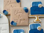 Cheers to 70 Years Cookie