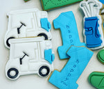 White Golf Cart Buggy Cookies