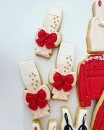 Red Bow Champagne Cookies