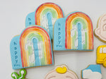Happy Birthday Rainbow Arch Cookies