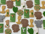 Personalised Jungle Animal Cookies with elephants