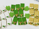 Personalised Jungle Cookies with rectangle Green Giraffe cookie, White Zebra Cookie and Yellow Lion Cookie