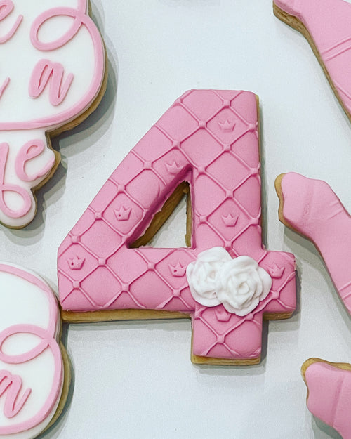 Pink Number Cookie