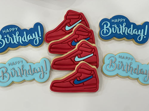 Red Nike Shoe Cookies