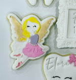 Yellow and Pink Tooth Fairy Cookie