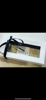 Suit Up Cookies in White Box